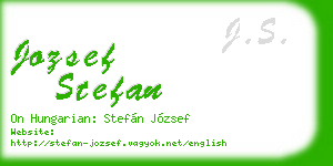 jozsef stefan business card