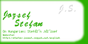 jozsef stefan business card